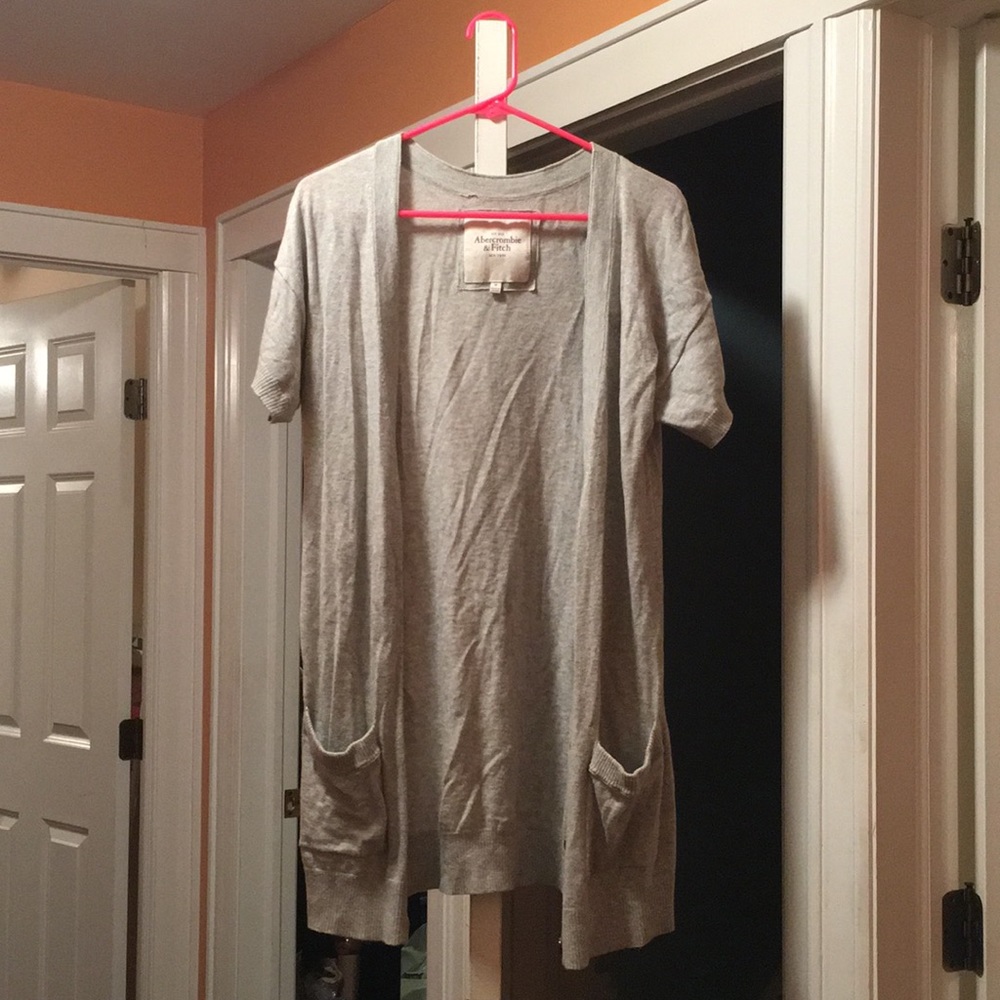 Long grey cardigan